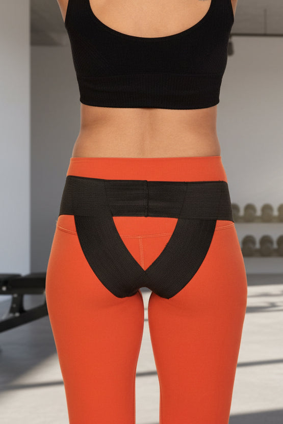 Women's Pelvic Orthotic Support Belt | Low Waist | Jet Black - The